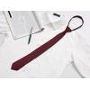 image:imageAllegra K Mens Skinny Pretied Solid Color Zipper Ties Neck Adjustable Strap Wedding Groom TieWine Red