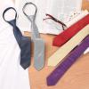 image:imageAllegra K Mens Skinny Pretied Solid Color Zipper Ties Neck Adjustable Strap Wedding Groom TieWine Red