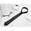 image:imageAllegra K Mens Solid Color Selftied Stripes Textured Wide Tie Neck Wedding Formal TiesBlack