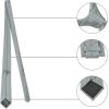 image:imageAllegra K Mens Solid Color Selftied Stripes Textured Wide Tie Neck Wedding Formal TiesCement Grey