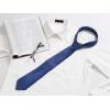 image:imageAllegra K Mens Solid Color Selftied Stripes Textured Wide Tie Neck Wedding Formal TiesDark Blue