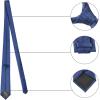 image:imageAllegra K Mens Solid Color Selftied Stripes Textured Wide Tie Neck Wedding Formal TiesDark Blue