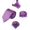 image:imageAllegra K Mens Solid Color Selftied Stripes Textured Wide Tie Neck Wedding Formal TiesDeep Purple