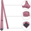 image:imageAllegra K Mens Solid Color Selftied Stripes Textured Wide Tie Neck Wedding Formal TiesDusty Pink