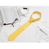 image:imageAllegra K Mens Solid Color Selftied Stripes Textured Wide Tie Neck Wedding Formal TiesGold
