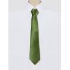 image:imageAllegra K Mens Solid Color Selftied Stripes Textured Wide Tie Neck Wedding Formal TiesGrass Green