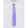image:imageAllegra K Mens Solid Color Selftied Stripes Textured Wide Tie Neck Wedding Formal TiesLight Purple