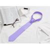 image:imageAllegra K Mens Solid Color Selftied Stripes Textured Wide Tie Neck Wedding Formal TiesLight Purple