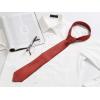 image:imageAllegra K Mens Solid Color Selftied Stripes Textured Wide Tie Neck Wedding Formal TiesRed