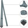 image:imageAllegra K Mens Solid Color Selftied Stripes Textured Wide Tie Neck Wedding Formal TiesSilver Grey