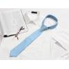 image:imageAllegra K Mens Solid Color Selftied Stripes Textured Wide Tie Neck Wedding Formal TiesSky Blue
