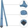 image:imageAllegra K Mens Solid Color Selftied Stripes Textured Wide Tie Neck Wedding Formal TiesSteel Blue