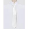 image:imageAllegra K Mens Solid Color Selftied Stripes Textured Wide Tie Neck Wedding Formal TiesWhite