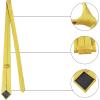 image:imageAllegra K Mens Solid Color Selftied Stripes Textured Wide Tie Neck Wedding Formal TiesYellow