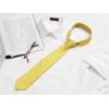 image:imageAllegra K Mens Solid Color Selftied Stripes Textured Wide Tie Neck Wedding Formal TiesYellow