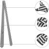 image:imageAllegra K Mens Stripe Necktie SelfTied Linen Slim Ties for Business CasualBlack