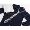 image:imageAllegra K Mens Stripe Necktie SelfTied Linen Slim Ties for Business CasualBlack