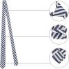 image:imageAllegra K Mens Stripe Necktie SelfTied Linen Slim Ties for Business CasualBlue