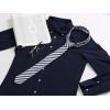 image:imageAllegra K Mens Stripe Necktie SelfTied Linen Slim Ties for Business CasualBlue
