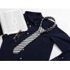 image:imageAllegra K Mens Stripe Necktie SelfTied Linen Slim Ties for Business CasualBrown