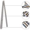 image:imageAllegra K Mens Stripe Necktie SelfTied Linen Slim Ties for Business CasualBrown
