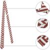 image:imageAllegra K Mens Stripe Necktie SelfTied Linen Slim Ties for Business CasualRed
