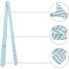 image:imageAllegra K Mens Stripe Necktie SelfTied Linen Slim Ties for Business CasualSky Blue