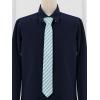 image:imageAllegra K Mens Stripe Necktie SelfTied Linen Slim Ties for Business CasualSky Blue