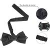 image:imageAllegra K Mens Striped PreTied Bow Tie Adjustable Neck Bowties Wedding Formal TiesGray