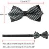 image:imageAllegra K Mens Striped PreTied Bow Tie Adjustable Neck Bowties Wedding Formal TiesGray