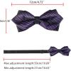image:imageAllegra K Mens Striped PreTied Bow Tie Adjustable Neck Bowties Wedding Formal TiesPurple