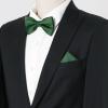 image:imageAllegra K Necktie PreTied Bowtie and Pocket Square Set Ties for Wedding BusinessDark Green