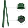 image:imageAllegra K Necktie PreTied Bowtie and Pocket Square Set Ties for Wedding BusinessDark Green