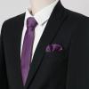 image:imageAllegra K Necktie PreTied Bowtie and Pocket Square Set Ties for Wedding BusinessDark Purple