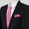 image:imageAllegra K Necktie PreTied Bowtie and Pocket Square Set Ties for Wedding BusinessHot Pink