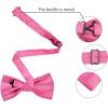 image:imageAllegra K Necktie PreTied Bowtie and Pocket Square Set Ties for Wedding BusinessHot Pink
