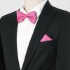 image:imageAllegra K Necktie PreTied Bowtie and Pocket Square Set Ties for Wedding BusinessHot Pink