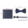 image:imageAllegra K Necktie PreTied Bowtie and Pocket Square Set Ties for Wedding BusinessNavy Blue