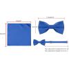 image:imageAllegra K Necktie PreTied Bowtie and Pocket Square Set Ties for Wedding BusinessRoyal Blue