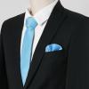 image:imageAllegra K Necktie PreTied Bowtie and Pocket Square Set Ties for Wedding BusinessSky Blue