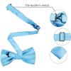 image:imageAllegra K Necktie PreTied Bowtie and Pocket Square Set Ties for Wedding BusinessSky Blue