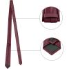 image:imageAllegra K Necktie PreTied Bowtie and Pocket Square Set Ties for Wedding BusinessWine Red