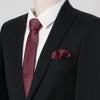 image:imageAllegra K Necktie PreTied Bowtie and Pocket Square Set Ties for Wedding BusinessWine Red