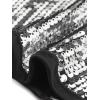 image:imageAllegra K Womens Sequin Tops Metallic Sparkle Glitter Sleeveless Camisole Tank Top Party Club Crop TopsBlack Silver