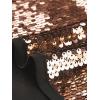 image:imageAllegra K Womens Sequin Tops Metallic Sparkle Glitter Sleeveless Camisole Tank Top Party Club Crop TopsChampagne Gold