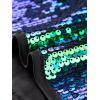 image:imageAllegra K Womens Sequin Tops Metallic Sparkle Glitter Sleeveless Camisole Tank Top Party Club Crop TopsGreen Blue