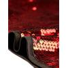 image:imageAllegra K Womens Sequin Tops Metallic Sparkle Glitter Sleeveless Camisole Tank Top Party Club Crop TopsRed