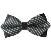 image:imageAllegra K Mens Striped PreTied Bow Tie Adjustable Neck Bowties Wedding Formal TiesGray