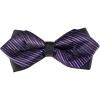 image:imageAllegra K Mens Striped PreTied Bow Tie Adjustable Neck Bowties Wedding Formal TiesPurple