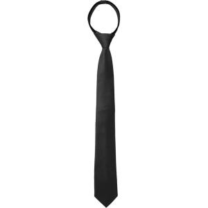 image:imageAllegra K Mens Skinny Pretied Solid Color Zipper Ties Neck Adjustable Strap Wedding Groom TieBlack